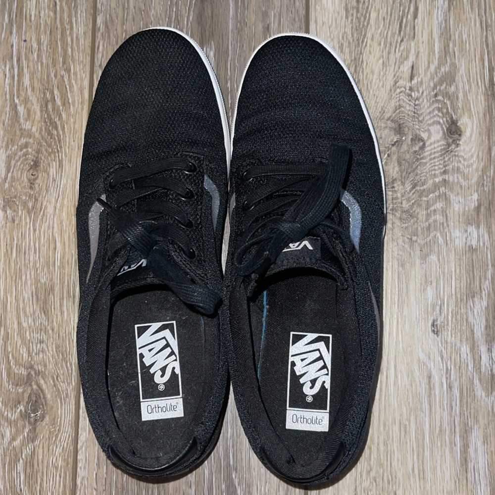 Vans Ortholite shoes in Black and White. Women’s size 10